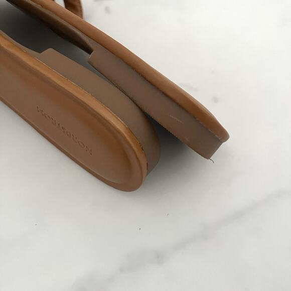 Nordstrom Carolina Slide Tan Toffee Size 8 Sandals classic coastal boho chic - Picture 11 of 12